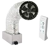 Centric Air 3.4A Whole House Fan with R-10 Power Actuated Cold Weather Damper| 3242 CFM (HVI-916) |...
