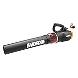 WORX WG520 Turbine 600 Electric Leaf Blower, Black