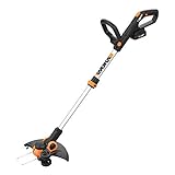 Worx String Trimmer Cordless GT3.0 20V PowerShare 12' Edger & Weed Trimmer (2 Batteries & Charger...