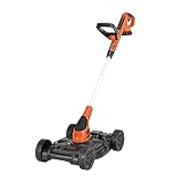 BLACK+DECKER Combination String Trimmer, Lawn Mower, and Edger, Cordless 3-in-1 (MTC220)