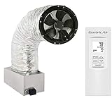 Centric Air 3.4A Whole House Fan with R-10 Power Actuated Cold Weather Damper| 3242 CFM (HVI-916) |...
