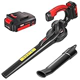 MZK Cordless Leaf Blower,20V Battery Powered Leaf Blower for Lawn Care, Electric Lightweight Mini...