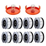 10 Pack String Trimmer Replacement Spool Compatible with Black+Decker, 240ft 0.065' AF-100 Autofeed...