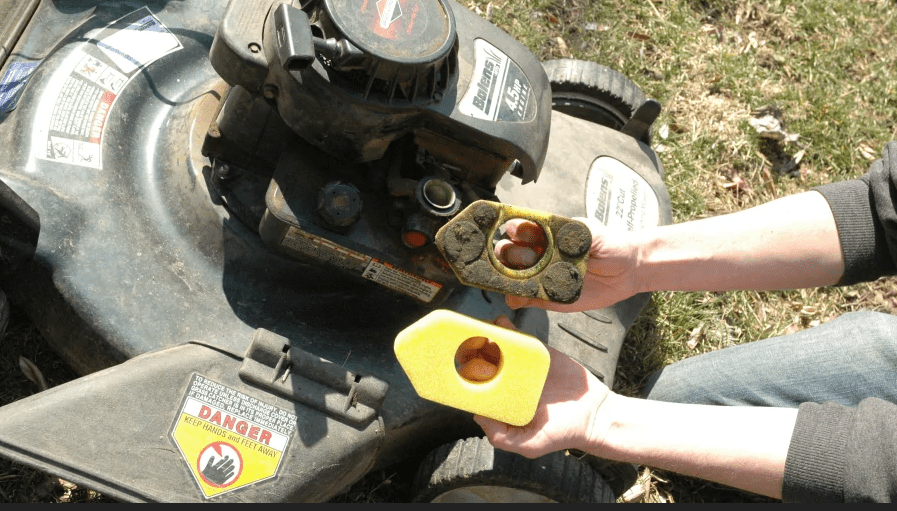 mower_clean_dirty_air_filters