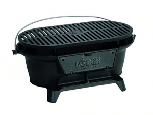 Lodge Cast Iron Sportsman's Grill Large Charcoal Hibachi-Style Grill for Picnics, Tailgait[...]
