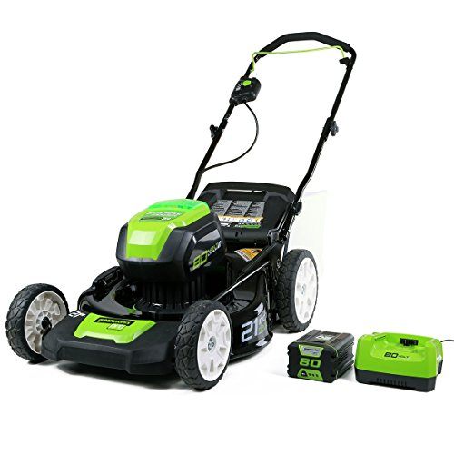 Greenworks PRO 21-Inch 80V Cordless battery Lawn Mower,