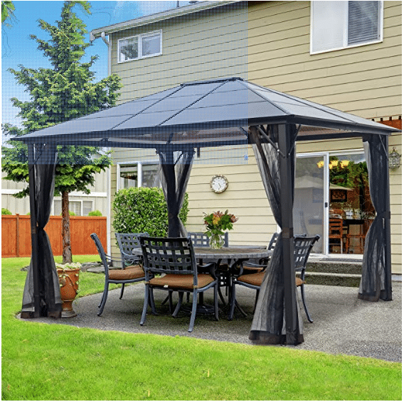 #4 AsterOutdoor 10x12 Outdoor Hardtop Gazebo for Patios